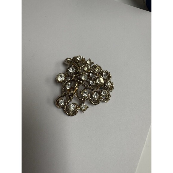 Vintage Large Cluster of 20 Gorgeous Sparkling Rhinestones Brooch Pin - Picture 6 of 8